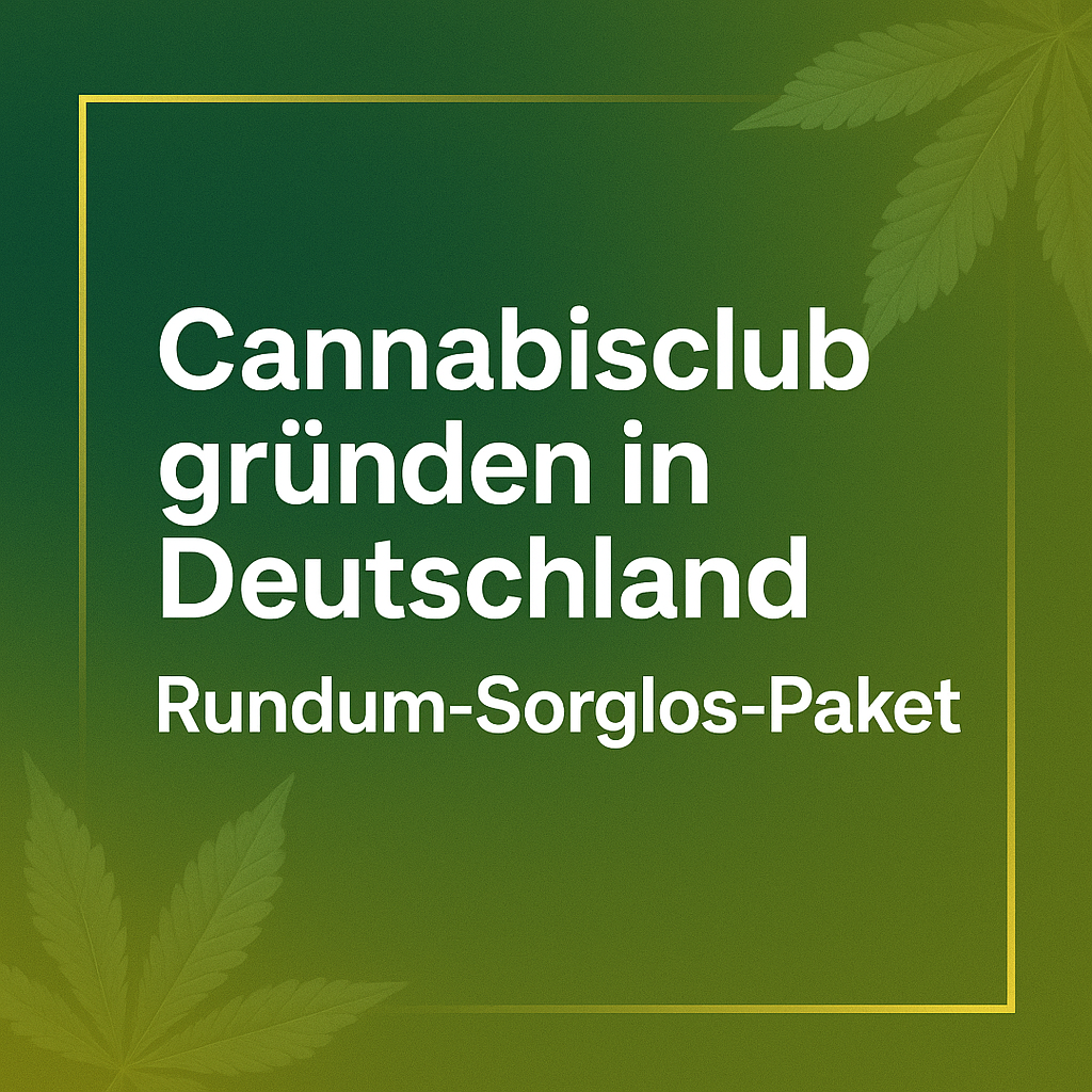 Cannabisclub gründen in Deutschland: Rundum-Sorglos-Paket – Projektmanagement, Beratung & Lizenzgarantie